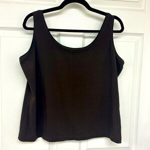 Talbots Chocolate Brown Layering Tank Stretchy 1X